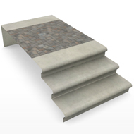 Concrete Paver Steps middle segment